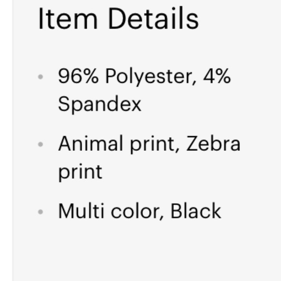 Zara Zebra Leggings - Picture 4 of 5